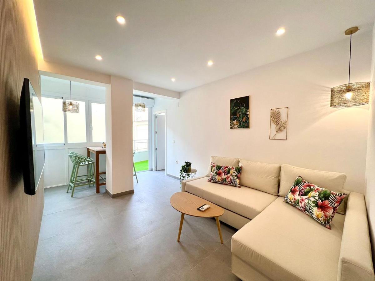 מאלגה Malagueta Beach II & Private Terrace By Ele Apartments מראה חיצוני תמונה
